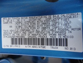 2007 Toyota Tacoma SR5 Blue Crew Cab 4.0L AT 2WD #Z24699